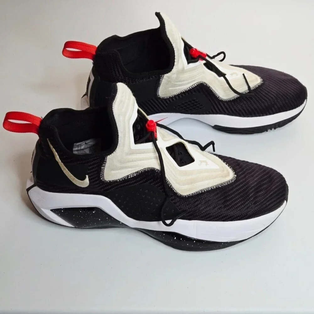 Nike LeBron Soldier 14 Black White Red Mens Sneaker Shoes Sz 14 CK6024-002